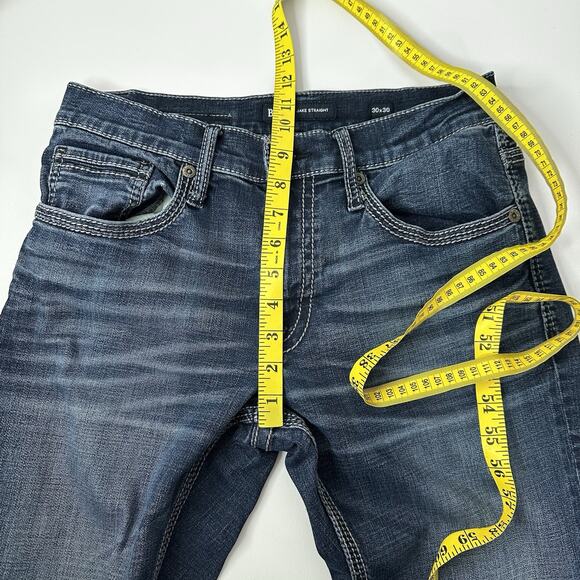 Buckle BKE Jeans Mens 30 Blue Jake Straight Stretch Thick Stitch - Picture 11 of 14